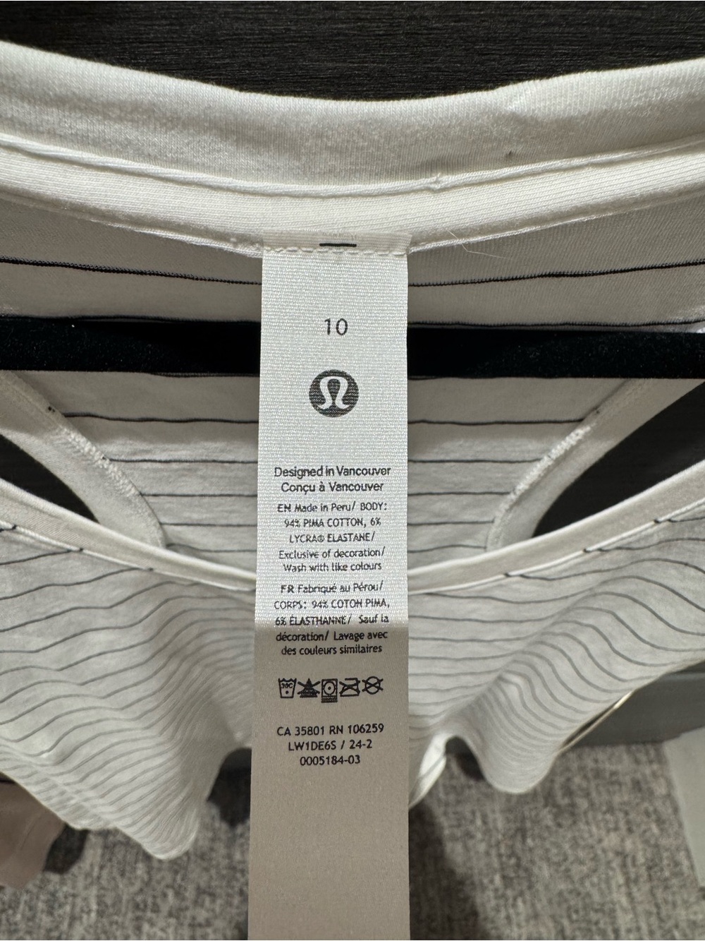 lululemon NWT Striped Love Tank - Picture 2 of 4